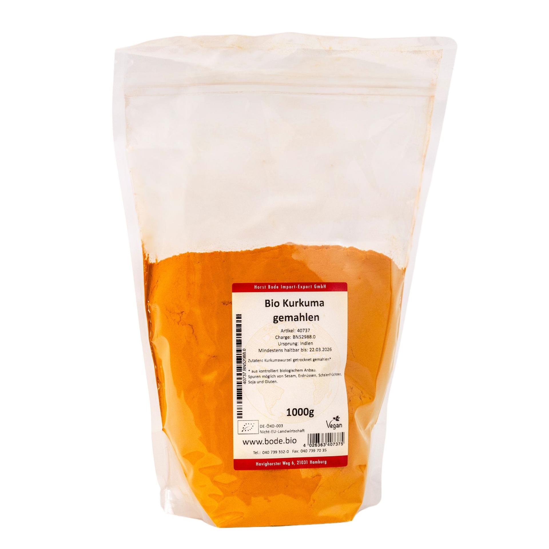 Cúrcuma moída biológica 1kg