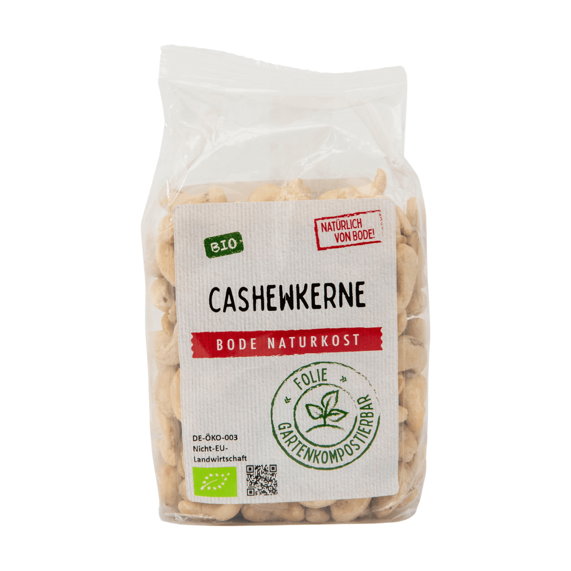 Cashewkerne Biológico, saco compostável para jardim 6x200g