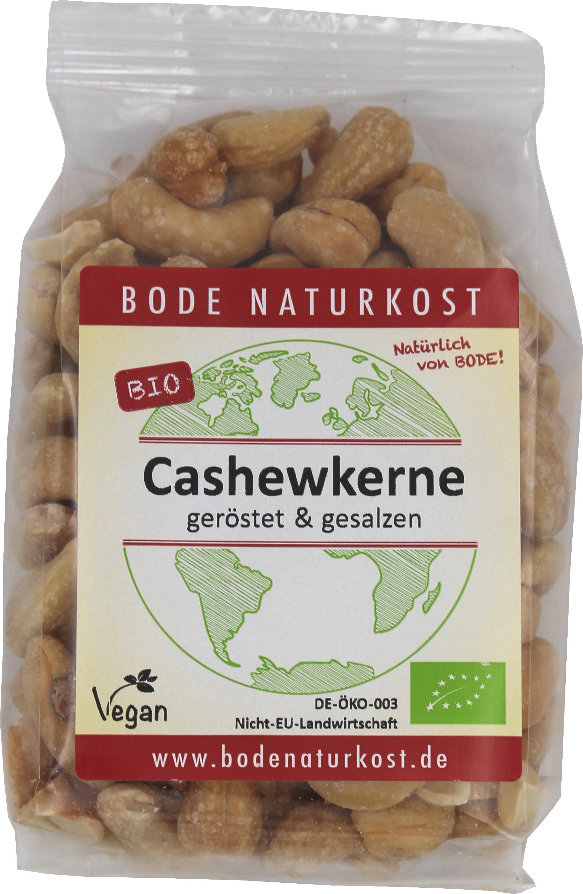 Castanhas de caju torradas e salgadas Biológico 6x150g