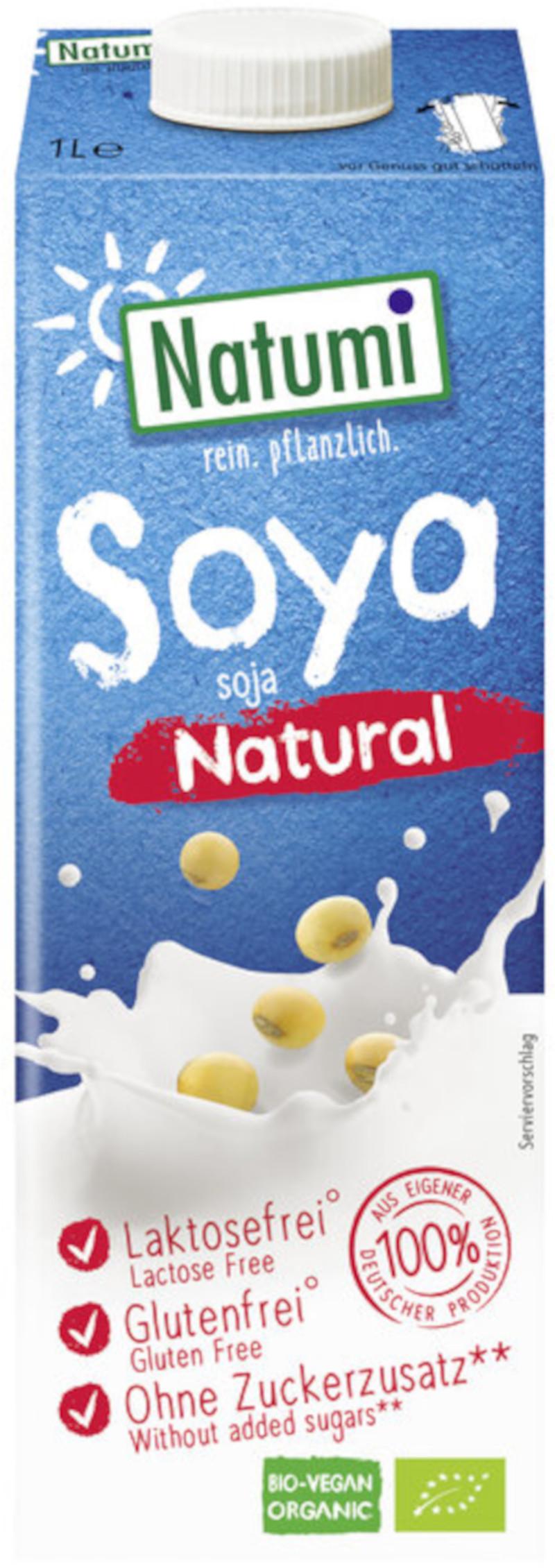 Bebida de soja natural não adoçada Biológica Natumi 8x1l