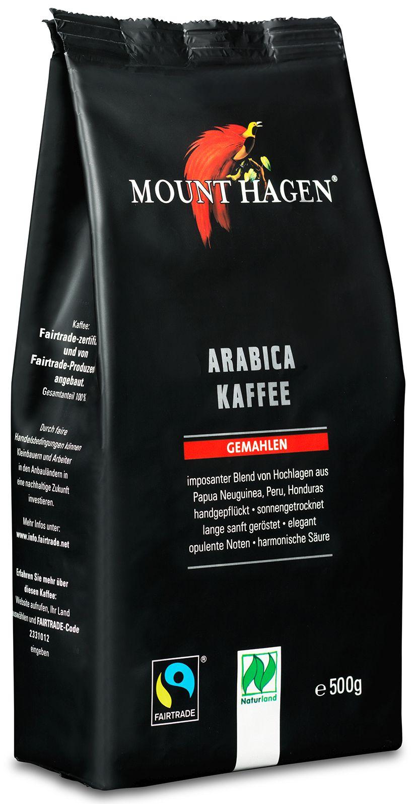 Café Arabica moído orgânico Naturland Fairtrade Mount Hagen 12x500g