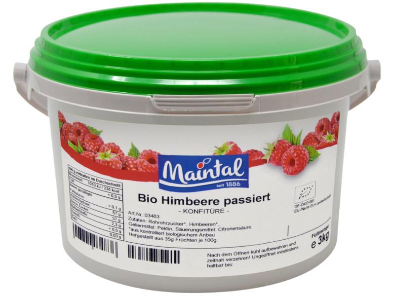 Doce de Framboesa Orgânico Maintal 3kg com Açúcar Orgânico Alemão