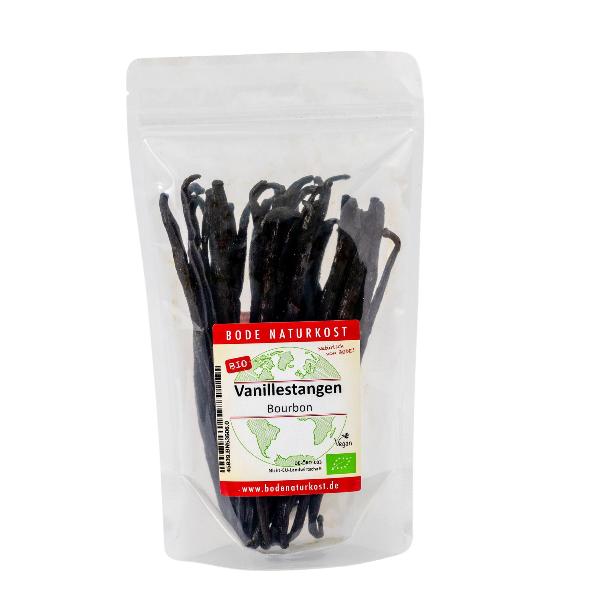 Haste de baunilha Bourbon (13-15cm) biológico 100g