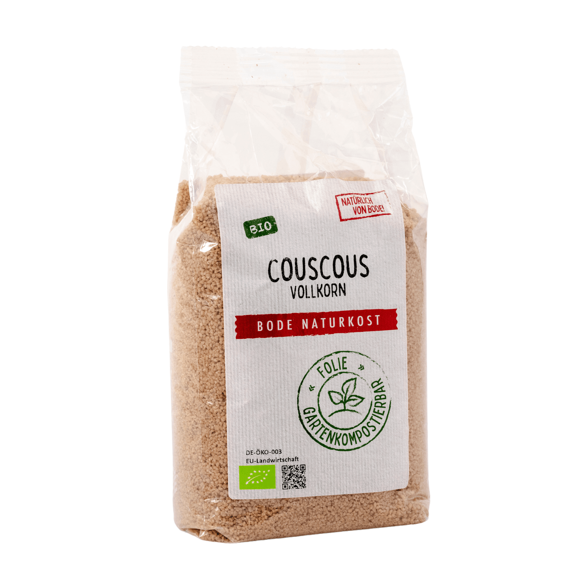 Couscous Integral Biológico, saco compostável para jardim 6x500g I validade até 24.07.2024