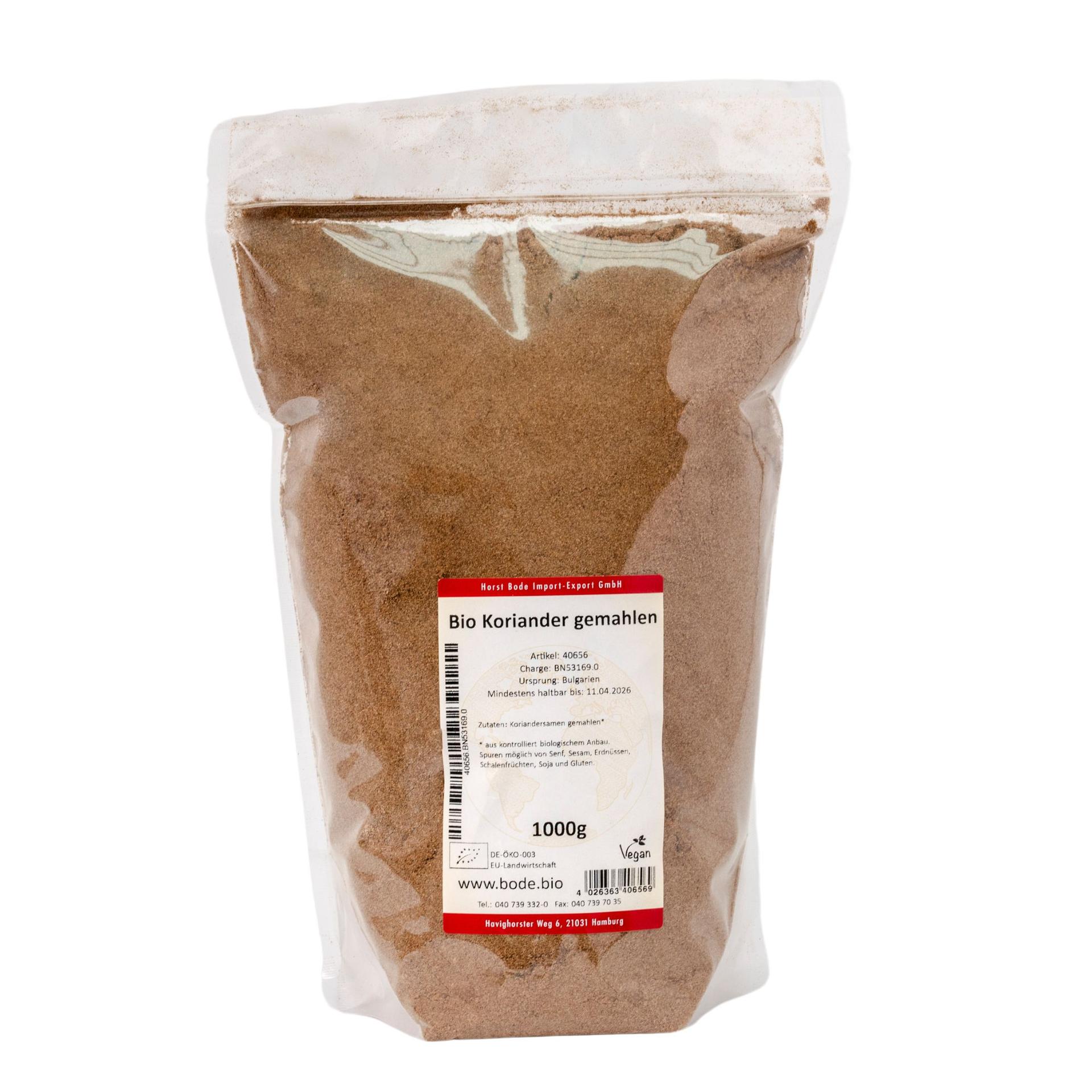 Coriandro moído biológico 1kg