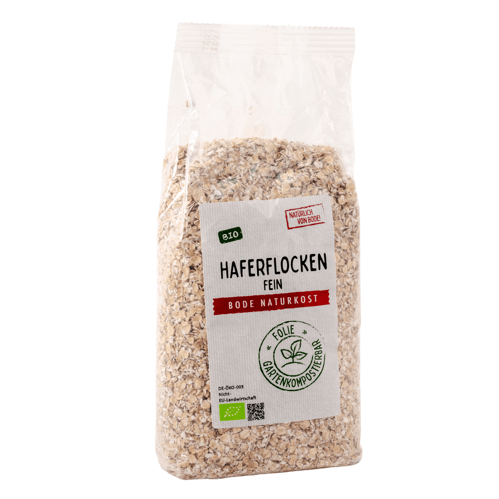 Flocos de aveia finos biológicos, em saco compostável 6x500g