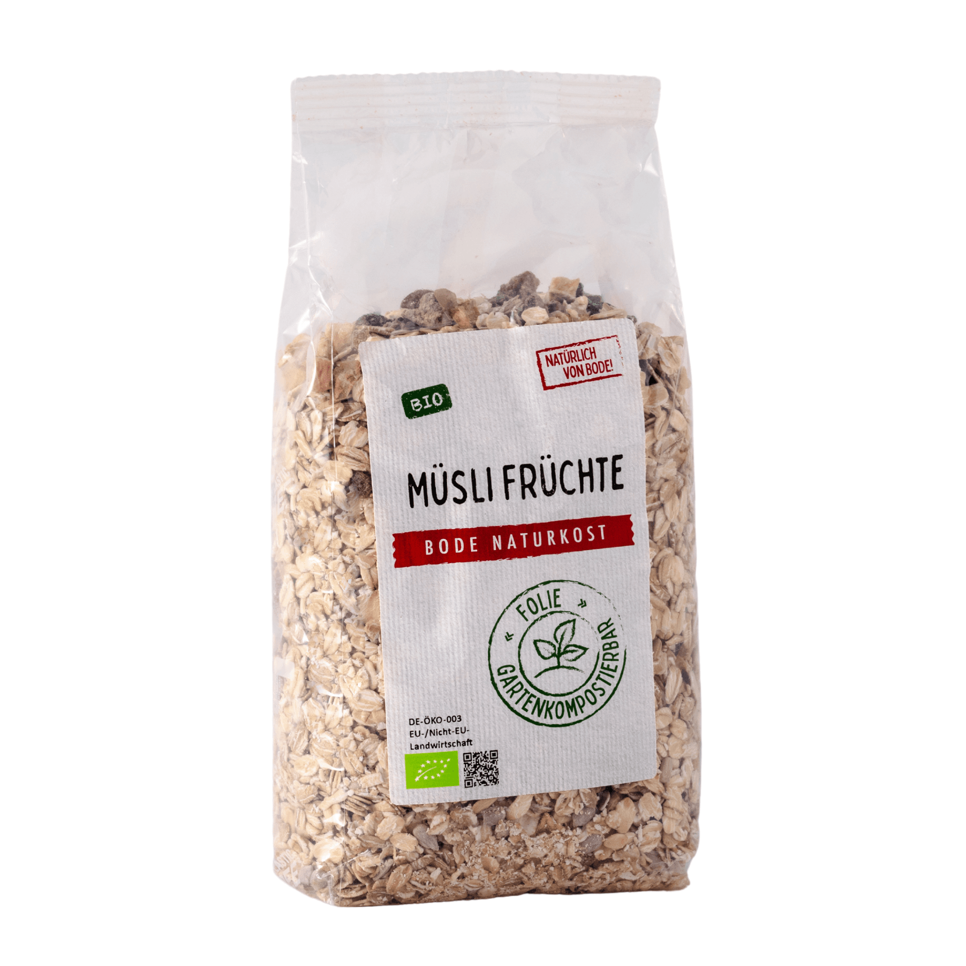 Müsli de Frutas Biológico, saco compostável 6x500g