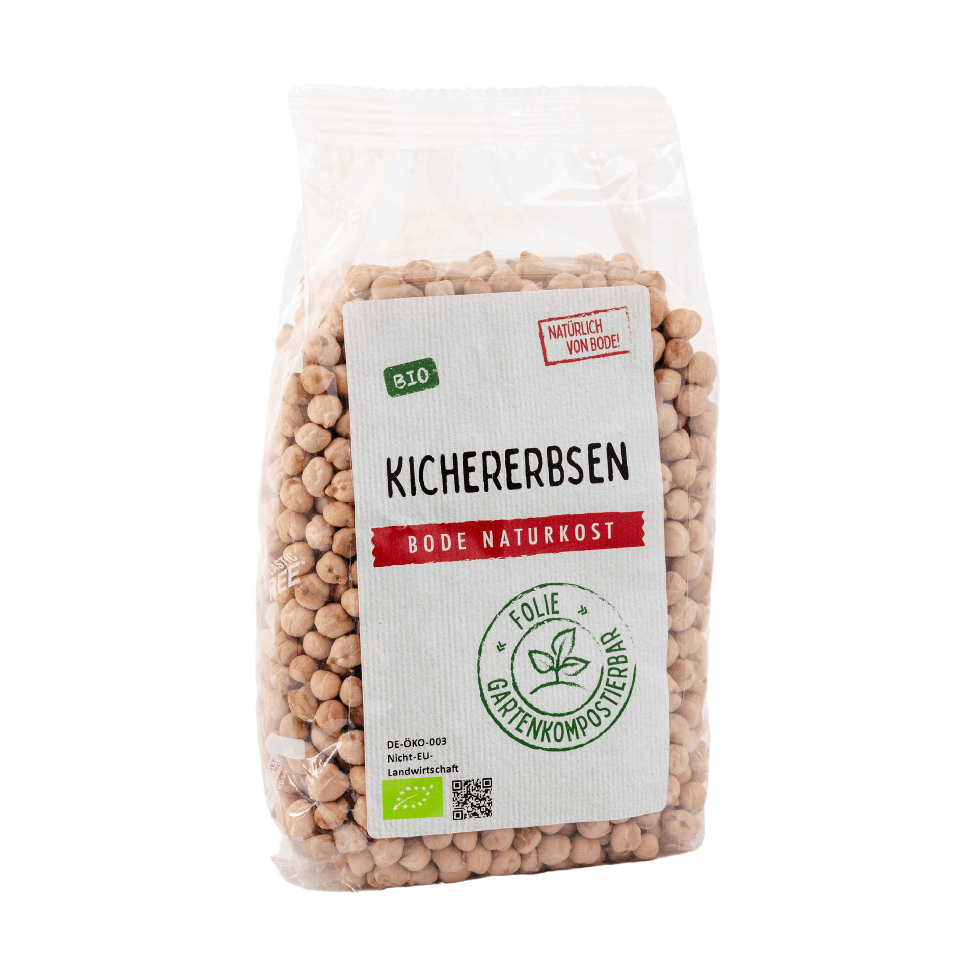 Grão-de-bico biológico, saco compostável para jardim 6x500g
