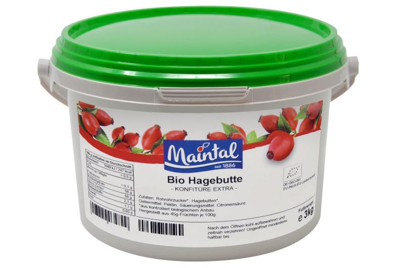 Doce de Rosa Mosqueta Biológico Maintal 3kg com Açúcar Biológico Alemão
