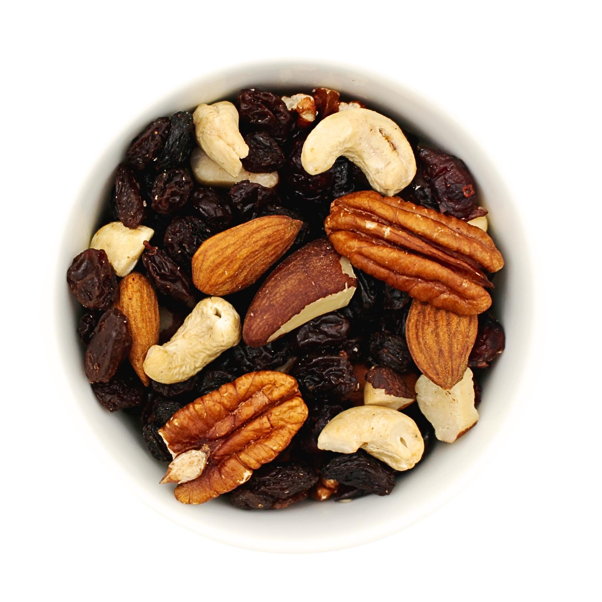 Mistura de frutos secos e frutas com cranberries bio 12,5kg com núcleos de pecan