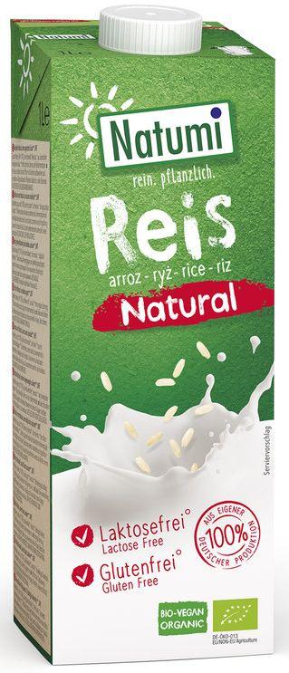 Bebida de arroz natural Biológico Natumi 8x1l