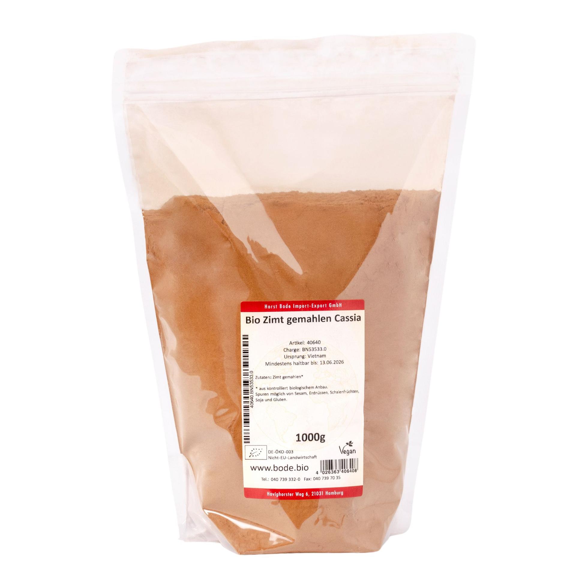 Canoela moída Cassia BIO 1kg
