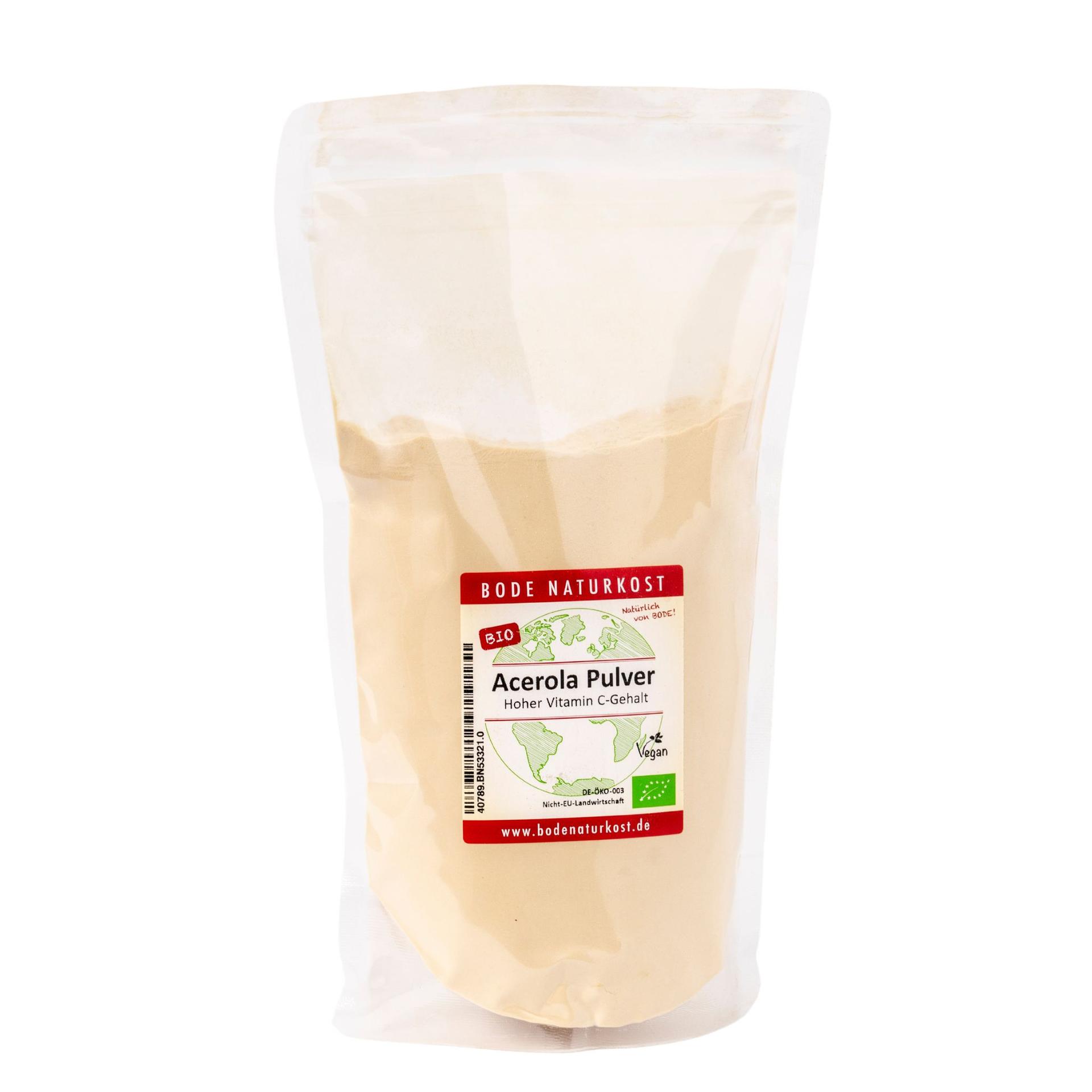 Pó de Acerola Biológico com 17% de Vitamina C - 500g