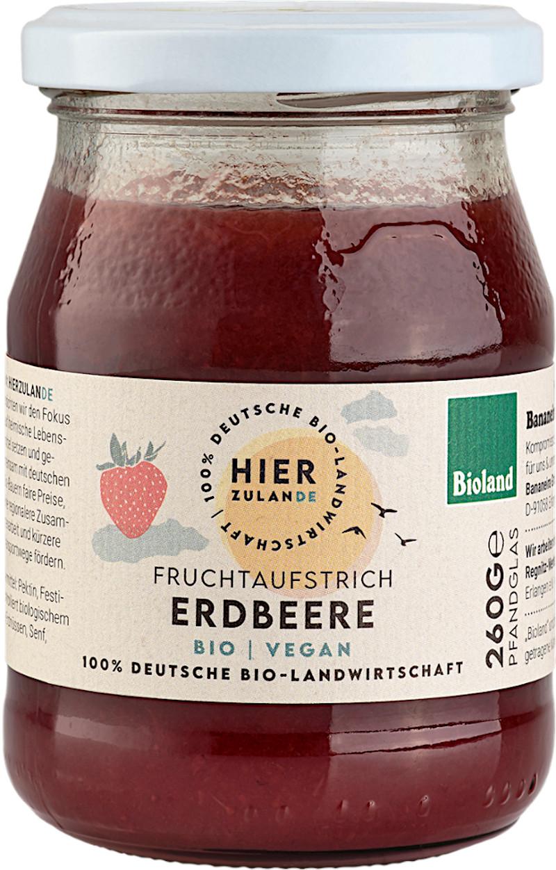Compota de Morango Biológico Bioland Hierzulande 6x260g