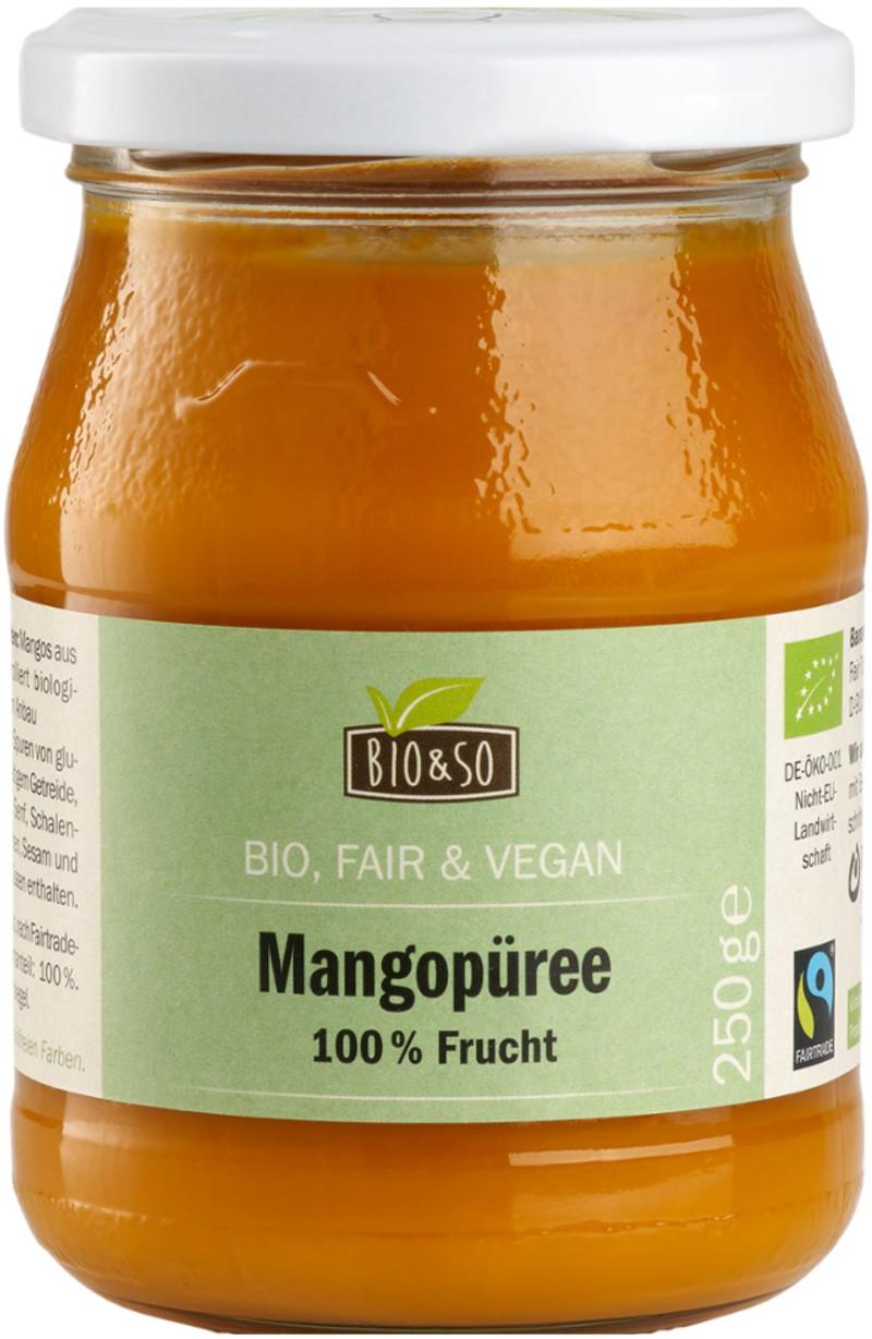 Puré de manga Biológico Bio&So 6x250g