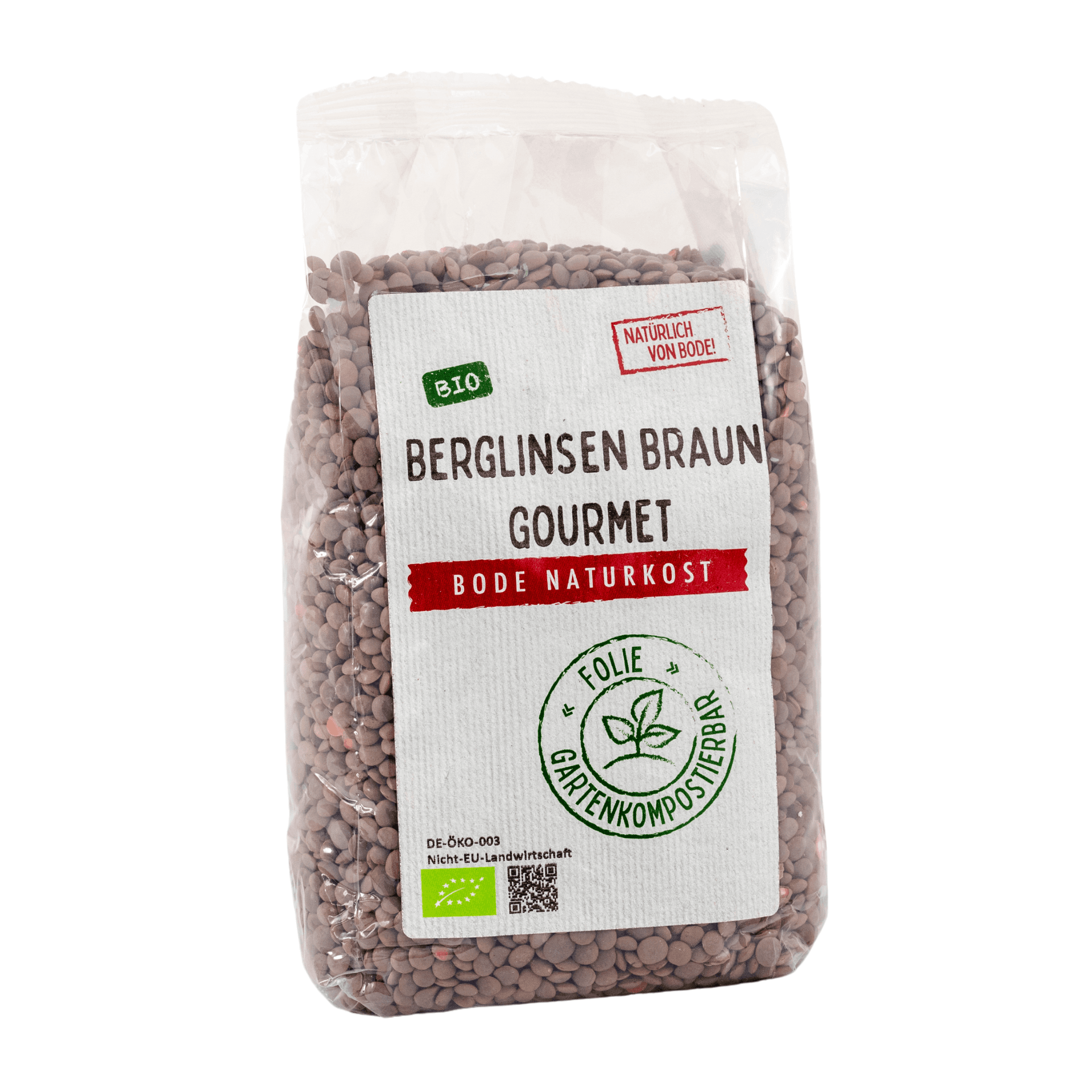 Lentilhas de montanha castanhas Biológico (Gourmet) em saco compostável 6x500g