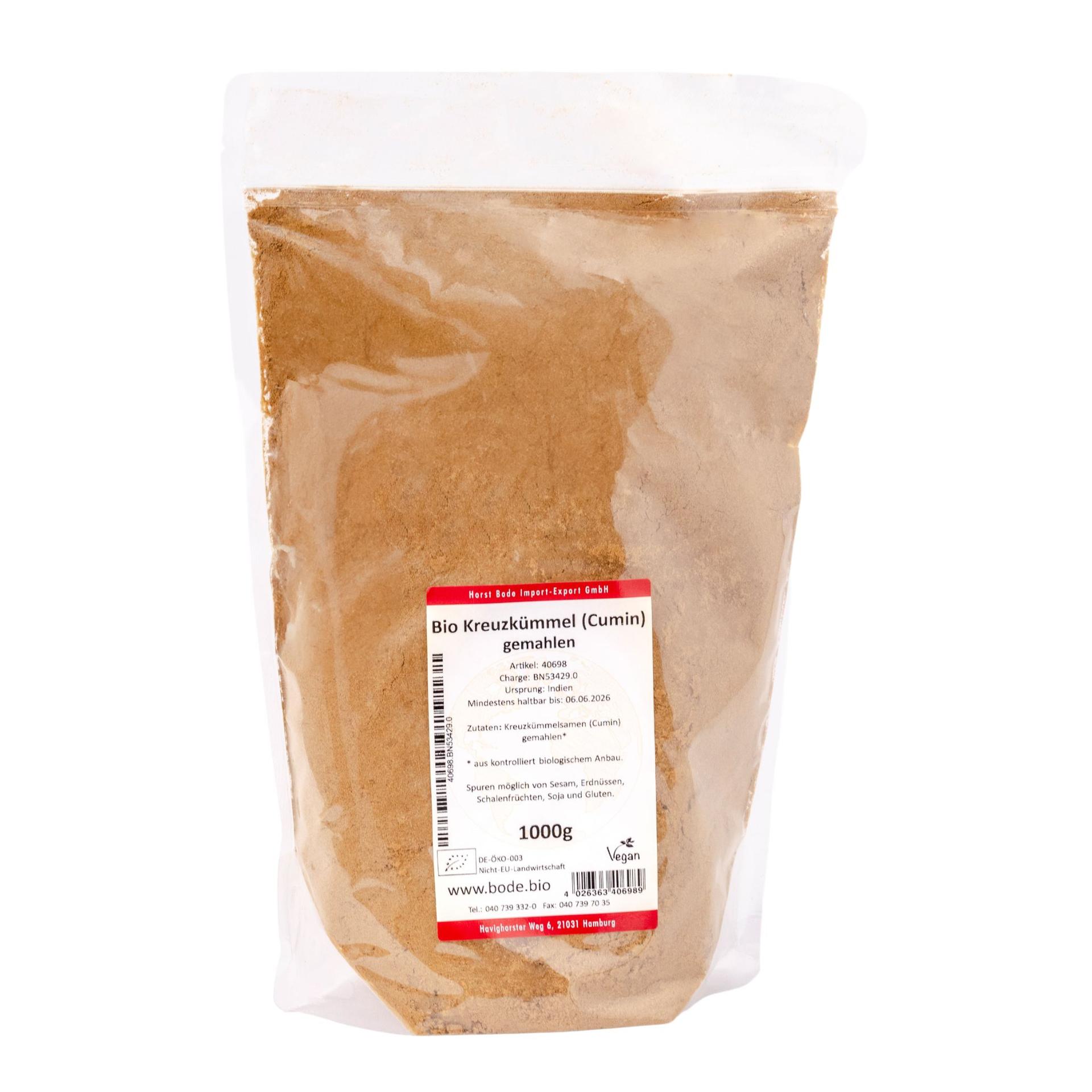 Cumin (Cominho) moído biológico 1kg