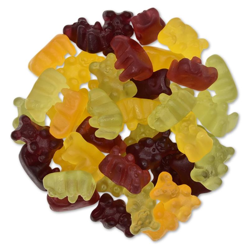Bolinhas de goma de fruta (sem gelatina) Biológico 2x3kg em Caixa na Embalagem Bananeira