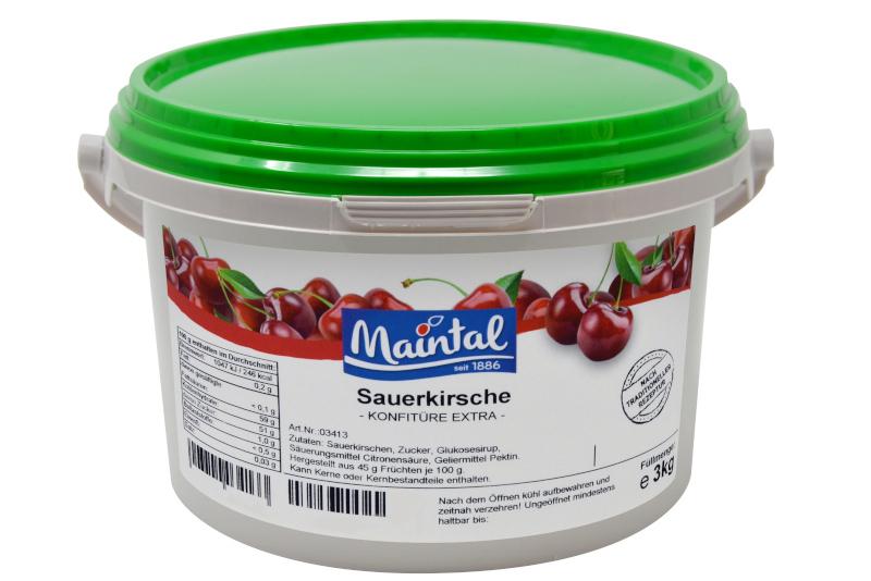 Doce de Ginja Biológico Maintal 3kg com Açúcar Biológico Alemão