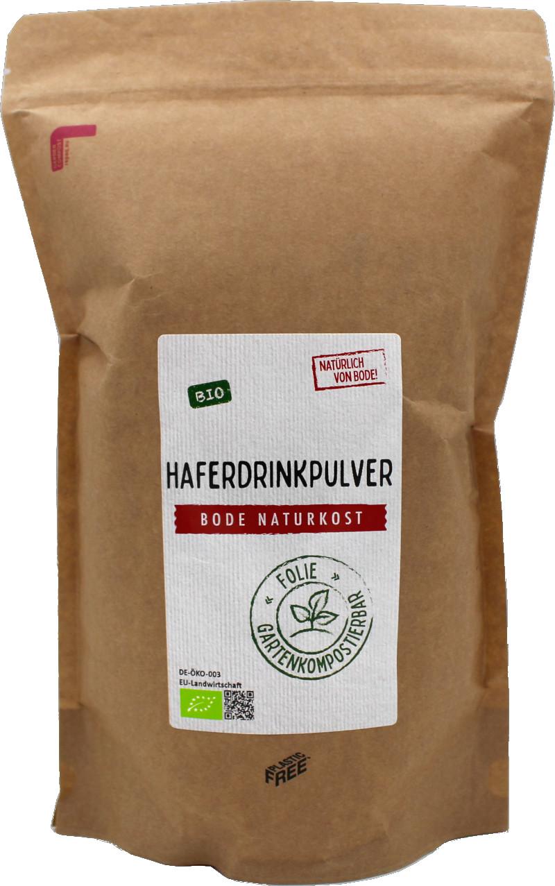 Pó de bebida de aveia Biológico em saco compostável no jardim 6x800g