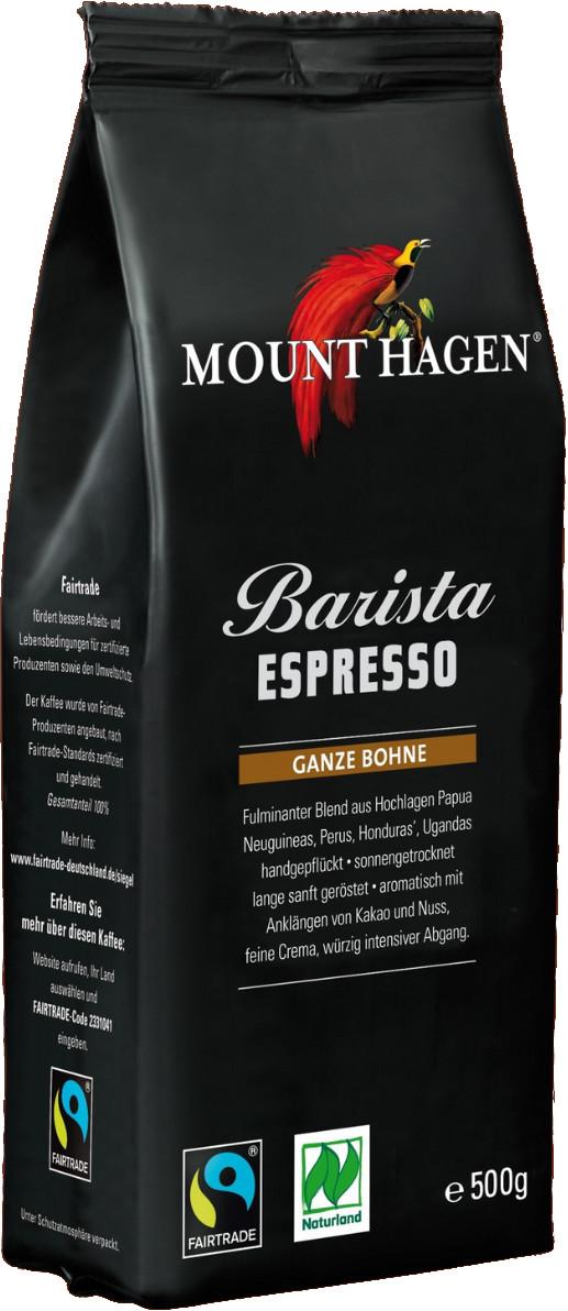 Grãos de Espresso Barista Biológico Naturland Fairtrade Mount Hagen 6x500g