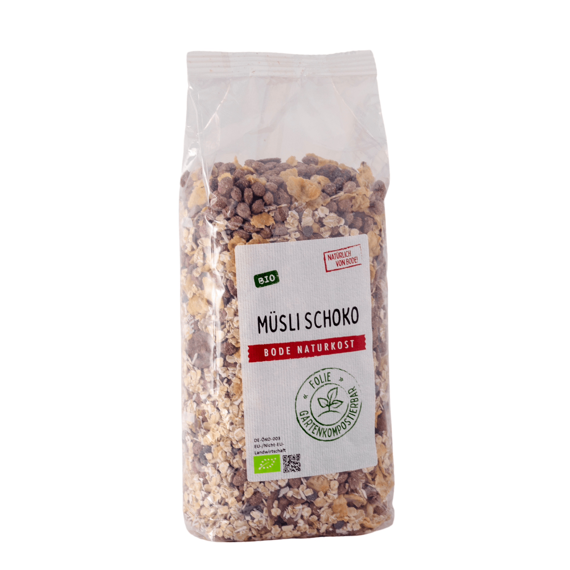 Müsli de Chocolate Biológico, em saco compostável 6x500g