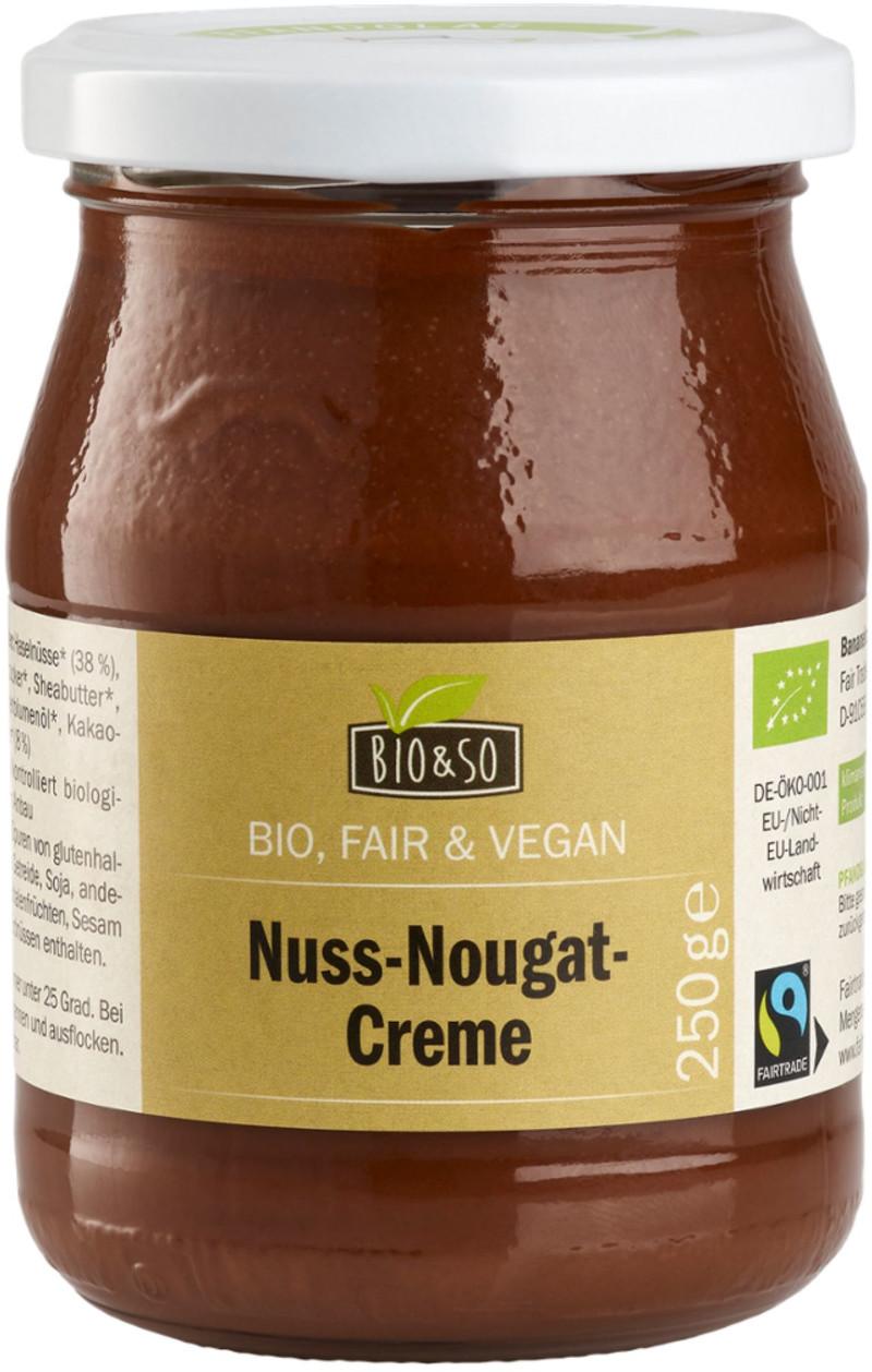 Creme de Nougat de Nozes Biológica Bio&So 6x250g